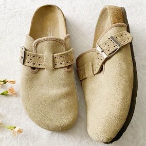 AEO Suede Slide On Clogs